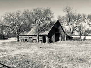 Black and White Farmhouse