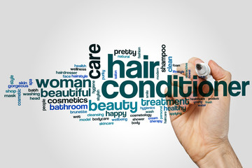 Hair conditioner word cloud