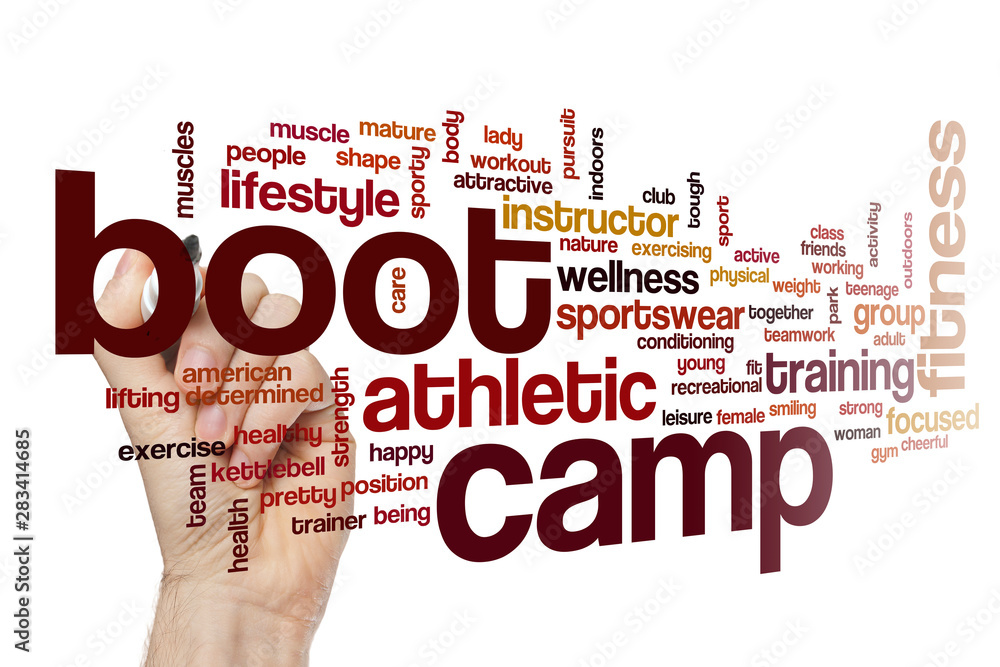 Sticker Boot camp word cloud