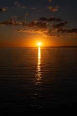 Sunset on the horizon