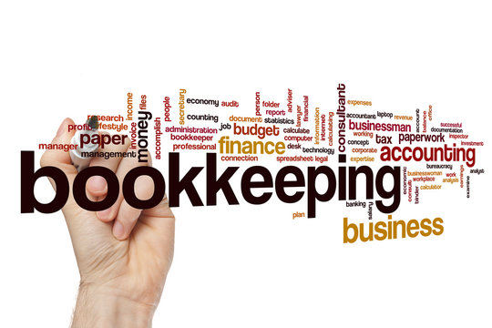 Bookkeeping word cloud