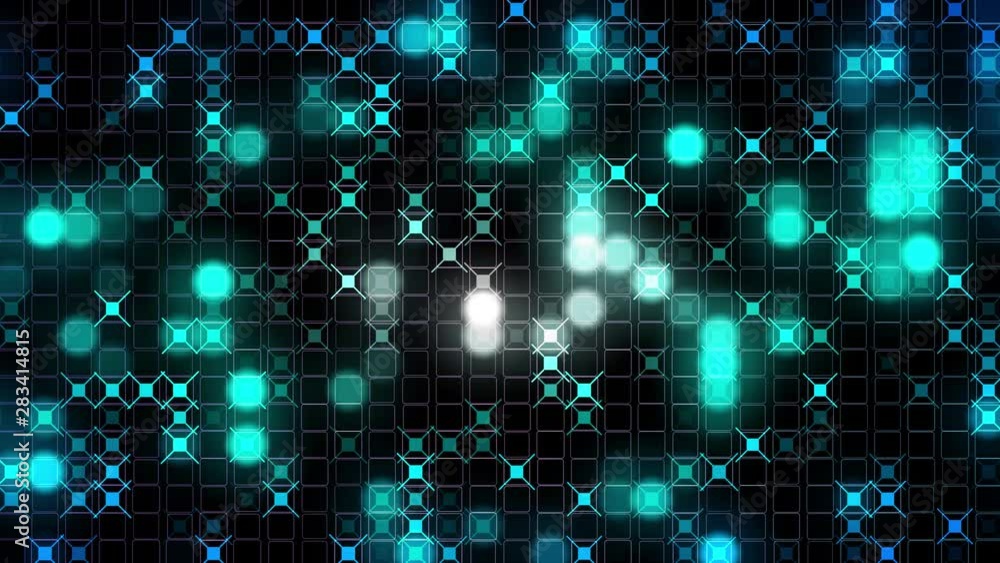 Poster abstract 4k animated background of shimmering squares and lines