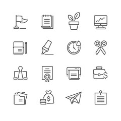 Business Office vector Icon Set