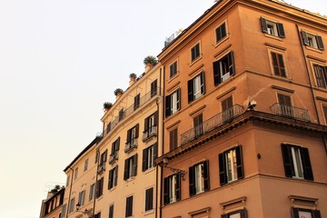 Fototapeta na wymiar old buildings in roma