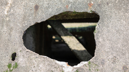 Détail du port artificiel