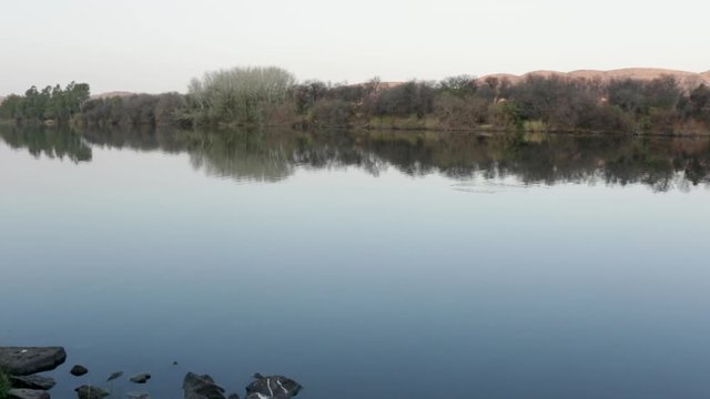 morning on the Vaal river smooth water