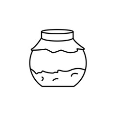 Jar, autumn icon. Element of autumn icon