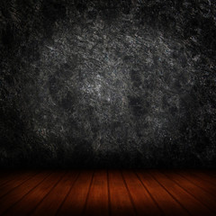 empty interior room with grunge wall