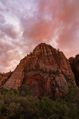 Zion National Park Sunset Canyon Overlook Arch