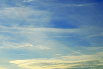 夕暮れ　空　雲　素材