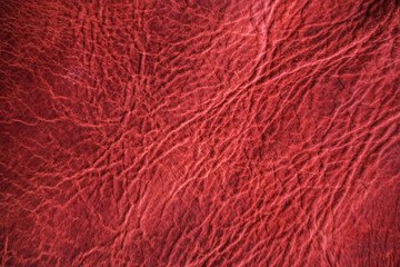 Empty abstract red brown genuine leather