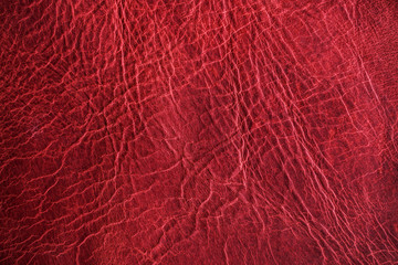Empty abstract red brown genuine leather