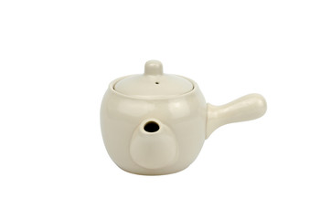 Japanese teapot Isolated white background