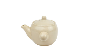 Japanese teapot Isolated white background