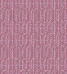 Seamless art deco vintage burgundy pattern