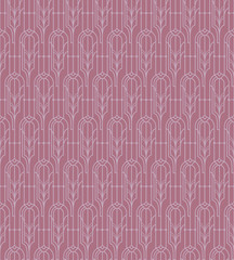 Seamless art deco vintage burgundy pattern