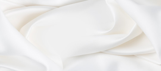 White silk fabric lines - obrazy, fototapety, plakaty