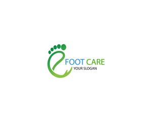 Foot care icon illustration Logo vector Template