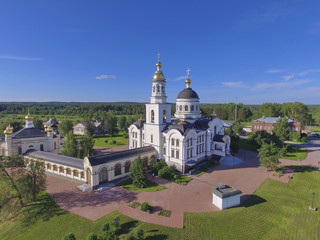 Fototapeta na wymiar The Church of St. Simeon of Verkhoturye in Merkushino. Sverdlovsk region. Russia