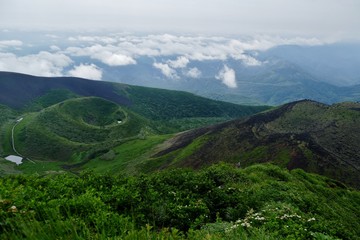 Naklejka premium 《秋田駒ヶ岳の登山》秋田県仙北市