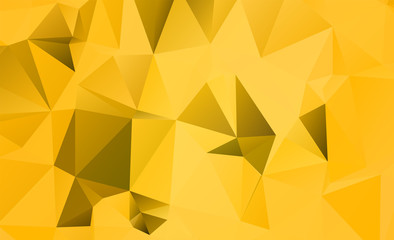 Abstract multicolor golden yellow background. Vector polygonal design illustrator