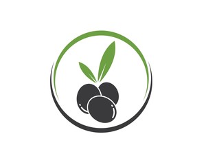 olive logo icon vector illustration
