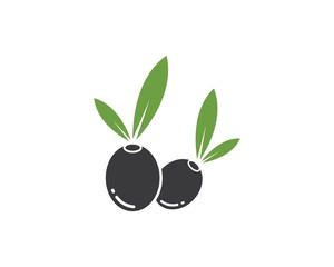 olive logo icon vector illustration