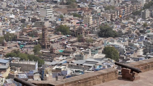 Ghanta Ghar (Clock Tower) of Jodhpur from a distance