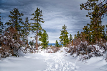 Lake Tahoe in winter 