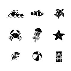 Vintage Tropical Icons