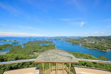夏の展海峰　長崎県佐世保市　九十九島　Nagasakiken  Kujukushima