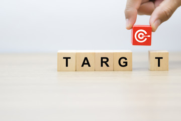 Target, business and success background image.