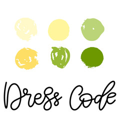 Wedding dress code color palette
