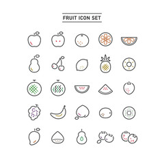FRUITS ICON SET