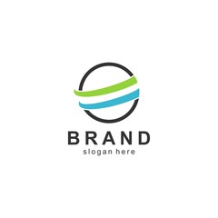 Brand logo template, business design vector