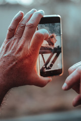 mobile phone in a hand