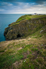Fototapeta na wymiar Coast of Howth Peninsula at Baily Lighthouse - Ireland