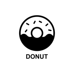 donut icon vector