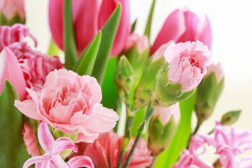 Beautiful bouquet of spring flowers.