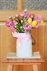 Beautiful bouquet of spring flowers.