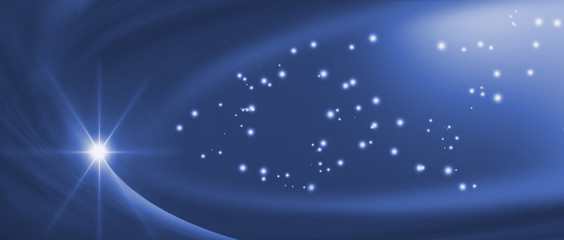 Fototapeta premium image of beautiful blue abstract background closeup.Bright star shines in blue space