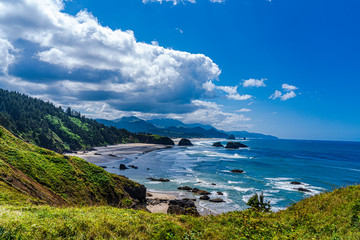 The seashore at Cannon Beach in Oregon