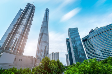 Shanghai Lujiazui Architectural Landscape Skyline..