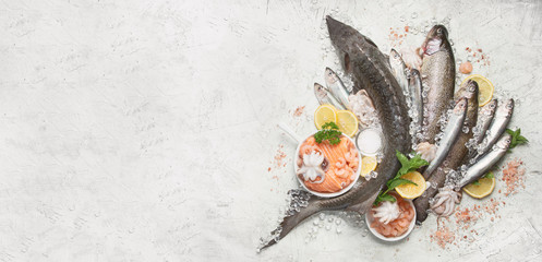 Fresh fish and seafood