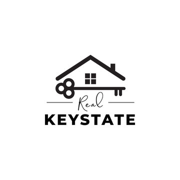 Key logo design template vector isolated illustration