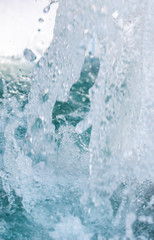 water splash in the fountain as a background