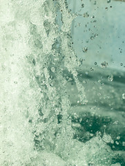 water splash in the fountain as a background