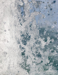 water splash in the fountain as a background