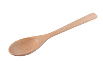 wooden spoon isolated on a white background