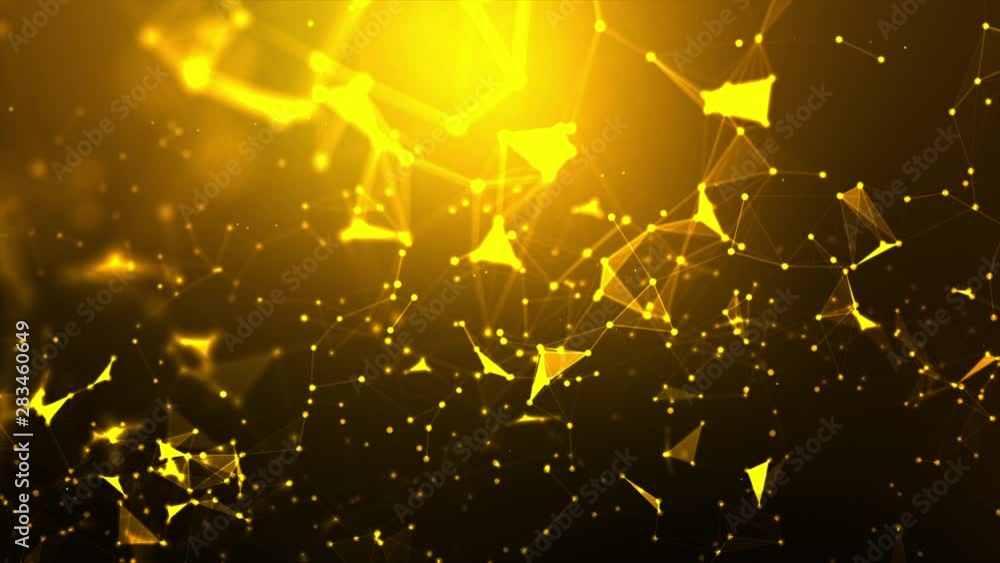 Poster abstract background futuristic dot point and connection line for network cyber technology concept wi